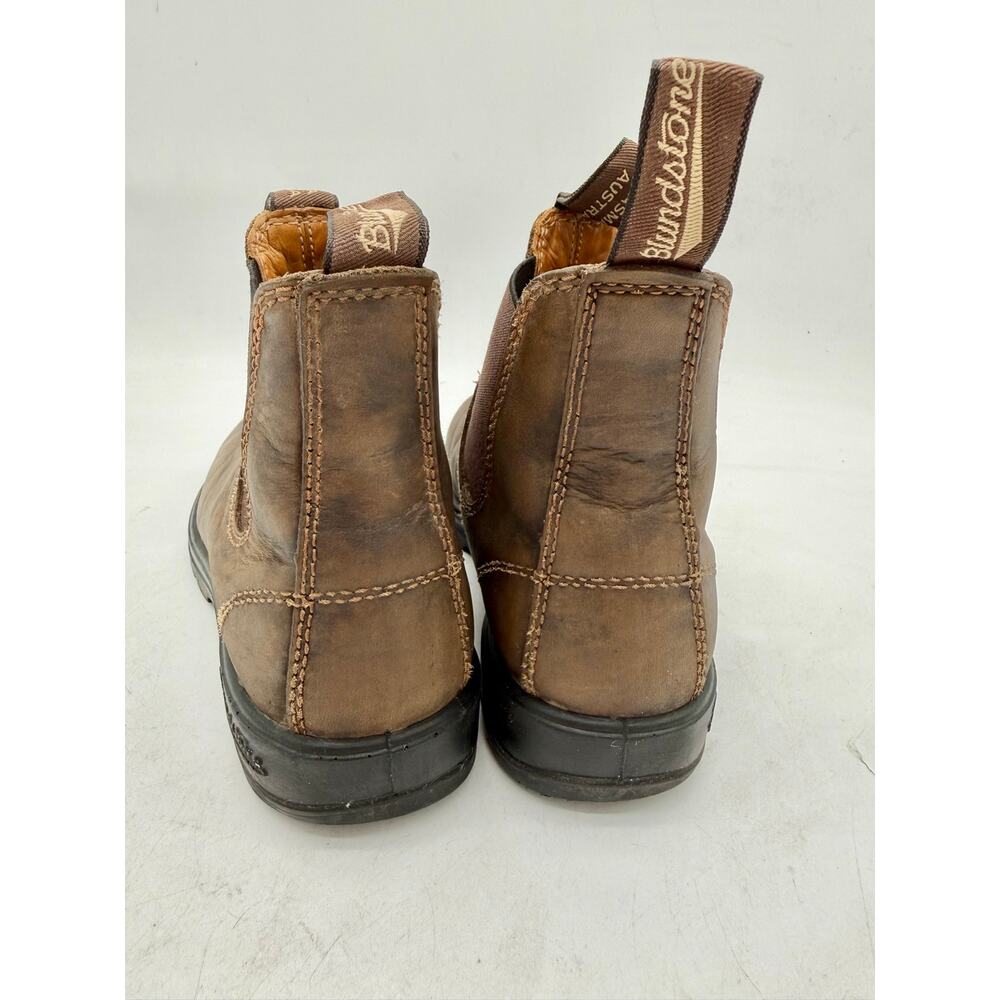 Blundstone Rustic Brown 585 Leather Pull-On Chelsea Boots Women's Size 7.5 - Picture 8 of 10